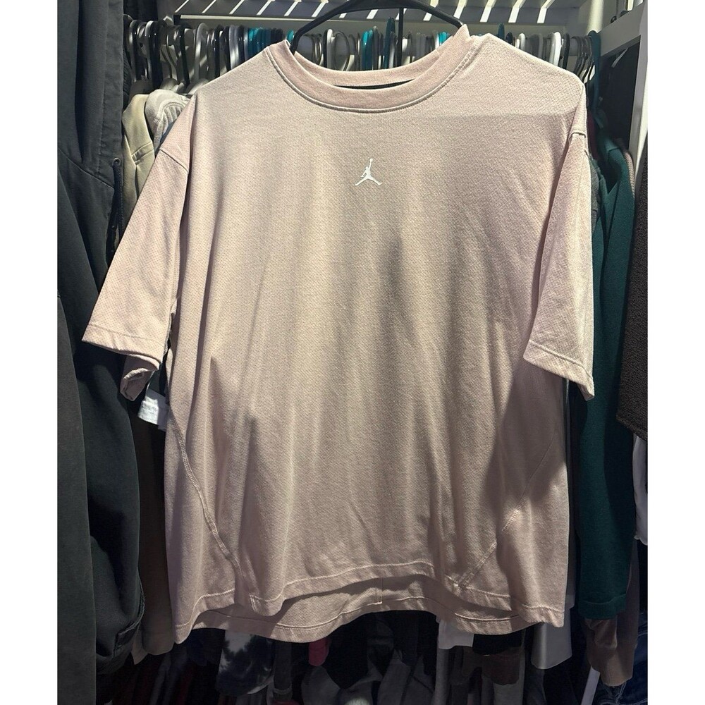 Jordan Men's Pink and Tan T-shirt